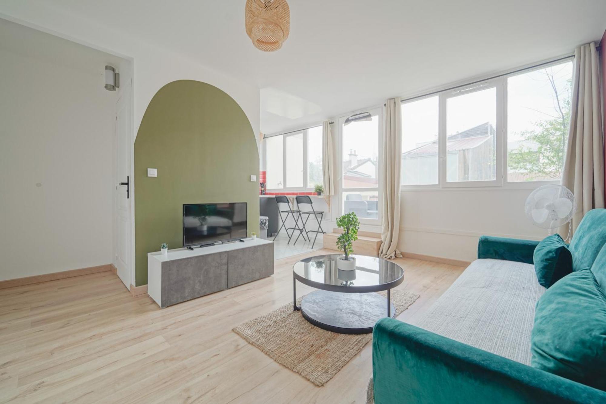 Appartement Complete 1Br With Balcony Only 5 Min. On Foot To Metro By Doorman à Saint-Ouen  Extérieur photo